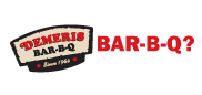 Demeris BBQ logo & button