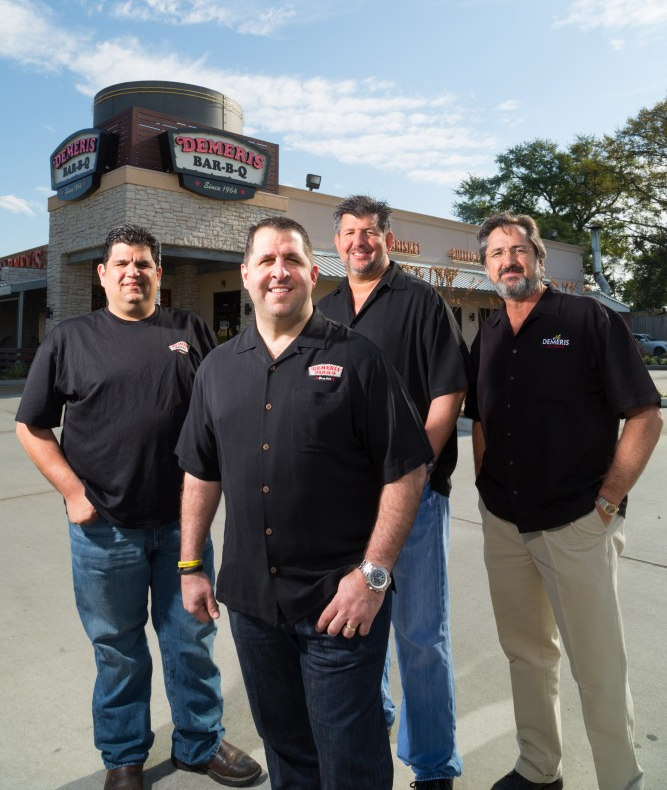 The Demeris brothers and team.